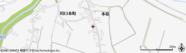 秋田県大仙市南外本宿58周辺の地図