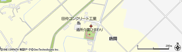 秋田県大仙市花館（中大戸）周辺の地図