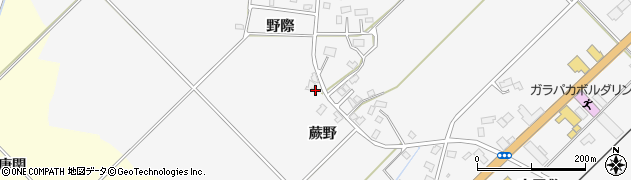秋田県大仙市高関上郷（蕨野）周辺の地図