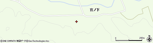 秋田県由利本荘市岩城下蛇田（湯田）周辺の地図