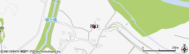 秋田県大仙市南外川口周辺の地図