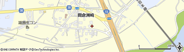 秋田県大仙市花館（間倉洲崎）周辺の地図