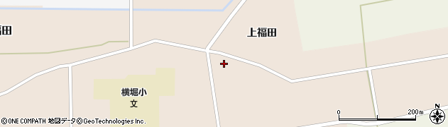 秋田県大仙市福田（川原道下）周辺の地図