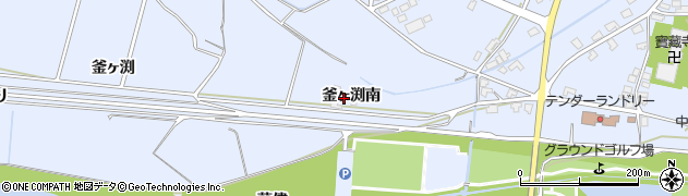 秋田県大仙市神宮寺（釜ヶ渕南）周辺の地図