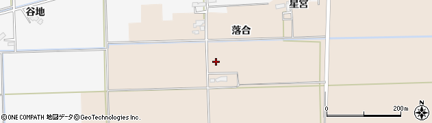 秋田県大仙市福田（落合）周辺の地図