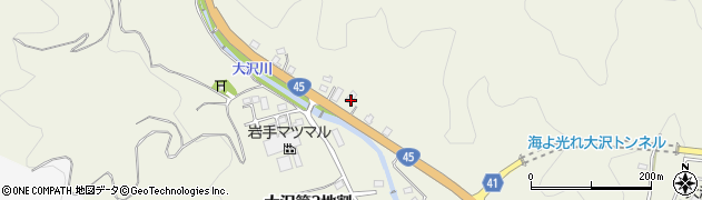 岩手県山田町（下閉伊郡）大沢（第５地割）周辺の地図