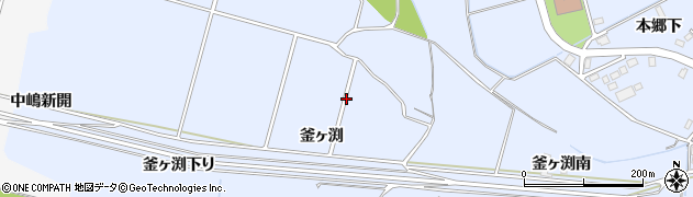 秋田県大仙市神宮寺（釜ヶ渕）周辺の地図