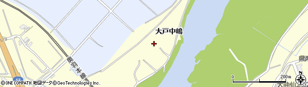 秋田県大仙市花館大戸中嶋周辺の地図