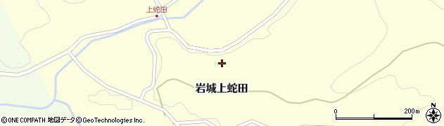秋田県由利本荘市岩城上蛇田夕皃154周辺の地図