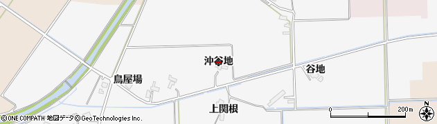 秋田県大仙市高関上郷（沖谷地）周辺の地図