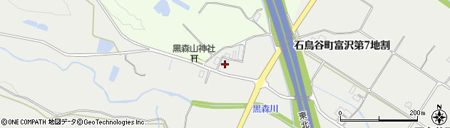 岩手県花巻市石鳥谷町富沢（第８地割）周辺の地図