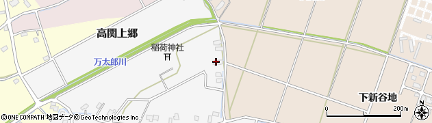 秋田県大仙市高関上郷（新屋敷）周辺の地図