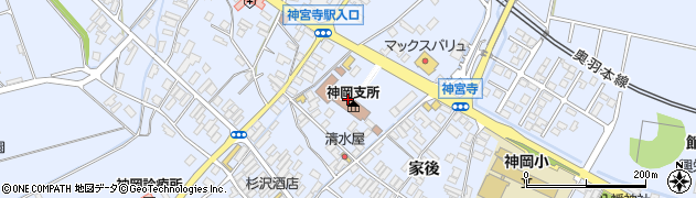 秋田県大仙市神宮寺（蓮沼）周辺の地図