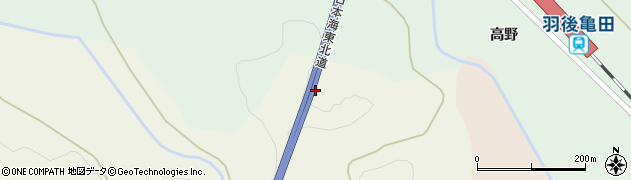 秋田県由利本荘市神沢（十二田）周辺の地図