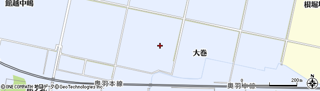 秋田県大仙市神宮寺（大巻）周辺の地図