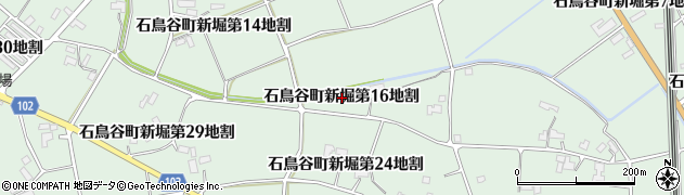 岩手県花巻市石鳥谷町新堀第１６地割周辺の地図