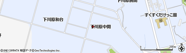 秋田県大仙市神宮寺（下川原中開）周辺の地図