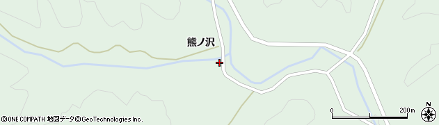 秋田県由利本荘市高尾熊ノ沢4周辺の地図
