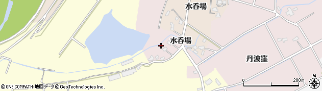 秋田県大仙市新谷地水呑場周辺の地図