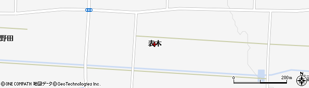 秋田県大仙市横堀（表木）周辺の地図