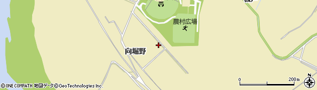 秋田県大仙市北楢岡（向堀野）周辺の地図