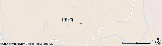 秋田県大仙市円行寺（家ノ前）周辺の地図