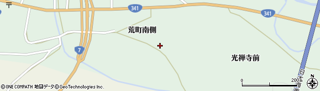 秋田県由利本荘市松ヶ崎荒町南側63周辺の地図