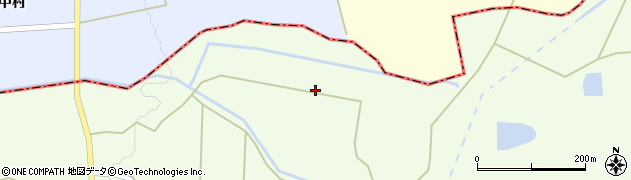 秋田県美郷町（仙北郡）黒沢（北谷地）周辺の地図