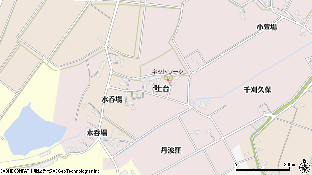 〒014-0104 秋田県大仙市新谷地の地図