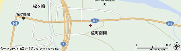 秋田県由利本荘市松ヶ崎荒町南側周辺の地図