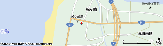 秋田県由利本荘市松ヶ崎松ヶ崎町周辺の地図