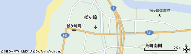 秋田県由利本荘市松ヶ崎松ヶ崎町223周辺の地図