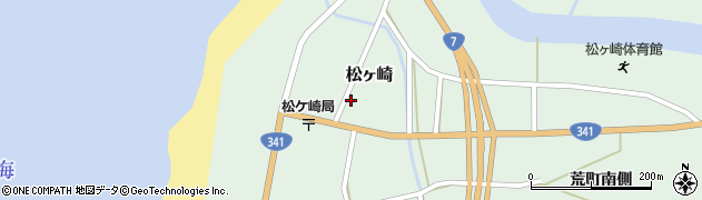秋田県由利本荘市松ヶ崎松ヶ崎町215周辺の地図