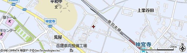 秋田県大仙市神宮寺（竹原）周辺の地図