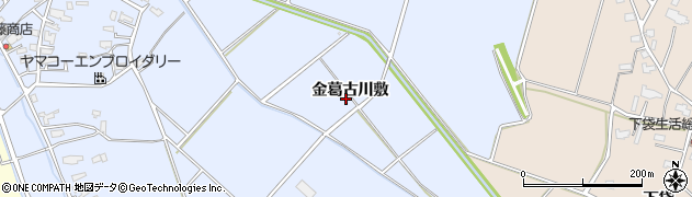 秋田県大仙市神宮寺金葛古川敷周辺の地図
