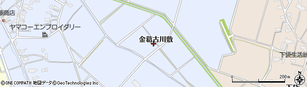 秋田県大仙市神宮寺（金葛古川敷）周辺の地図