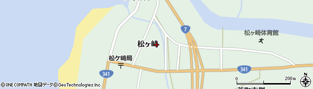 秋田県由利本荘市松ヶ崎松ヶ崎町195周辺の地図