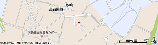 秋田県大仙市四ツ屋砂崎周辺の地図