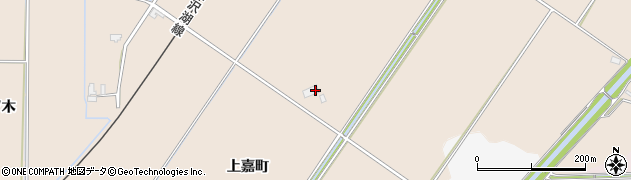 秋田県大仙市四ツ屋上嘉町周辺の地図