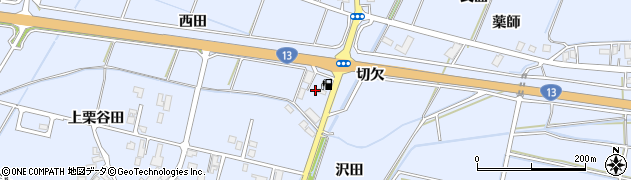 秋田県大仙市神宮寺（西田）周辺の地図