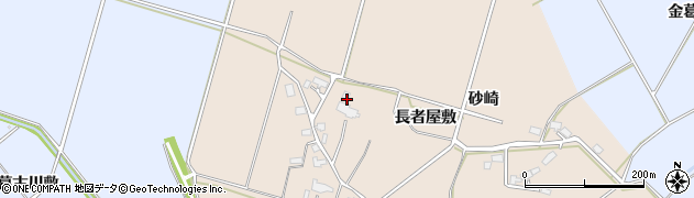 秋田県大仙市四ツ屋長者屋敷周辺の地図