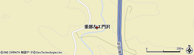 秋田県大仙市大沢郷寺（重郎左エ門沢）周辺の地図