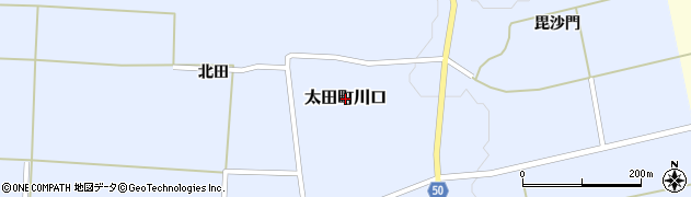 秋田県大仙市太田町川口周辺の地図