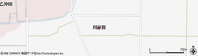 秋田県大仙市横堀（川戸賀）周辺の地図
