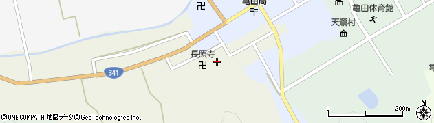 秋田県由利本荘市岩城亀田最上町（本海小路）周辺の地図