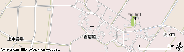 秋田県大仙市新谷地（吉清館）周辺の地図