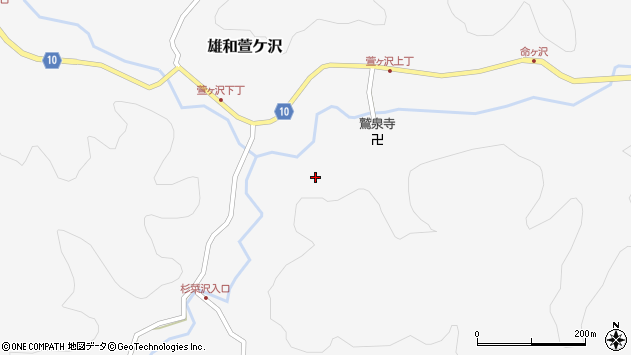 〒010-1352 秋田県秋田市雄和萱ケ沢の地図