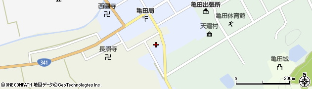 秋田県由利本荘市岩城亀田最上町（柳町）周辺の地図