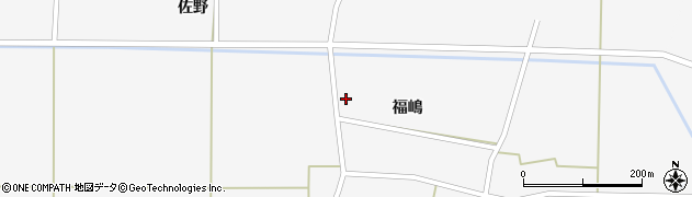 秋田県大仙市横堀福嶋15周辺の地図