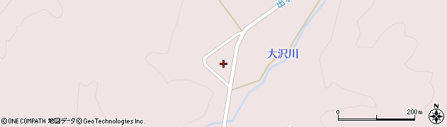 秋田県大仙市大沢郷宿（屋布前）周辺の地図